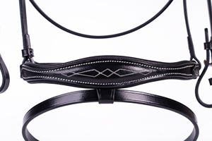 Manufacturer Direct Top Selling White Fancy Bridle Western Horse Soft Leather Padded Stainless Steel <b>Hardware</b> Direct - Product Image 6