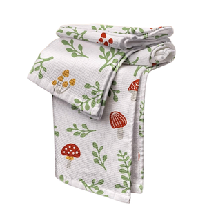 Essuie-tout de cuisine brodé motif caille en coton 40x60cm 180GSM 200TC Blanc OEKO-TEX Faible MOQ OEM ODM Inde B2B Vente en gros - Product Image 4