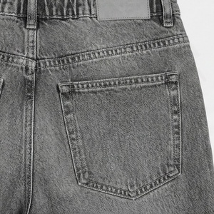 Jeans à jambes larges pour femmes, jeans de couleur personnalisée, pantalon décontracté à jambes larges, pantalon en denim droit taille haute pour femme, dernier style - Product Image 5