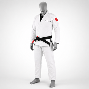 Traje de BJJ de Algodón Premium con Costuras Reforzadas, Gi Tradicional de Artes Marciales, Secado Rápido Frontal, Transpirable, Duradero, Avanzado, 240g - Product Image 2