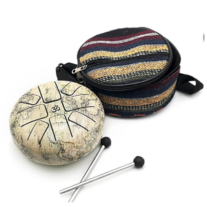 Tambor de lengua de acero dorado, instrumento profesional de 8 notas, percusión de alta calidad para musicoterapia y curación de sonido disponible - Product Image 4