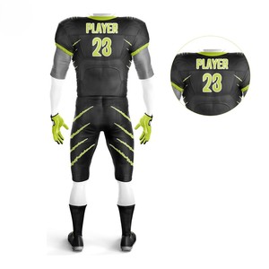 Meilleurs uniformes de football américain personnalisés pour adultes, respirants, antibactériens, imprimés par technique de sublimation - Product Image 3