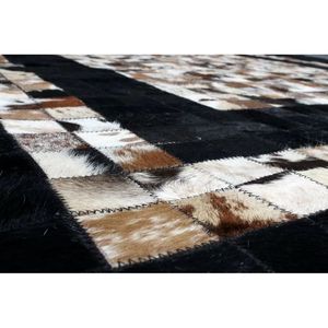 Modern Handmade Abstract <b>Printed</b> Hairon Leather Large Area Rug for Living Room <b>Bedroom</b> - Product Image 6