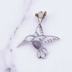 Hermosos Colgantes de Plata de Ley con Diseño de Aves y Piedras Preciosas, Precio de Mayoreo, Joyería Fina de Plata - Product Image 3