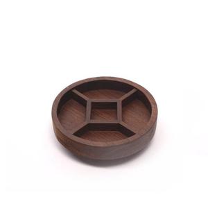 ถาดเสิร์ฟพร้อมอุปกรณ์ตกแต่งคุณภาพระดับพรีเมียมถาดไม้ทรงกลมถาดไม้ขัดเงาธรรมชาติดีไซน์แบบแฮนด์เมด - Product Image 1