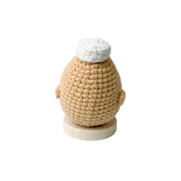 Poupée infirmière en crochet artisanale mignonne avec message positif, jouet en peluche JNC Macramé Vietnam Coton Polyester personnalisable pour