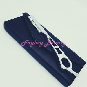 Rasoir de rasage en acier inoxydable pour homme, rasoir droit avec laser, matériel de coiffeur - Product Image 1