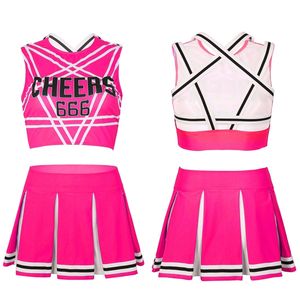 Uniforme Cheer-leader Spandex personnalisé nouveau Design vente en gros uniformes Cheer enfants adultes à manches courtes filles uniformes pom-pom girl - Product Image 5