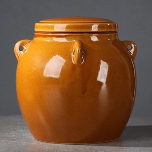 Ceramic Coffee <b>Storage</b> Jar With Bamboo Lid Airtight Food Safe Container Durable Kitchen Organizer Stylish Countertop <b>Storage</b> - Product Image 6