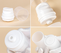 Flacon de sérum et lotion sans air en PP givré de luxe avec logo personnalisé, 30 ml, 50 ml, 100 ml, avec fermeture à clipser
