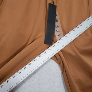 Pantalon de sport décontracté mi-taille, marron, taille élastique, séchage rapide, respirant, léger, pour activités de plein air - Product Image 5