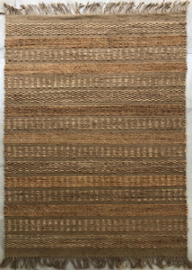 Tapis plat en jute 100% tissé à la main avec une surface multi-texturée pour la maison et l'intérieur Tapis de porte à motif pour les hôtels - Product Image 4