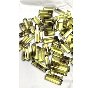 59 pièces de topaze citron bio naturelle, taille baguette 15mm-28mm, lot de 450 carats, jaune, Iroc Sales, pierres précieuses facettées pour la fabrication de bijoux, 180 $ US - Product Image 2