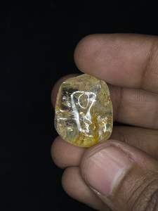 Piedras Preciosas Naturales de Color Amarillo, Pulimentadas con Fuego, Forma Redondeada, Gemas Sueltas para Joyería, Procedentes de la India - Product Image 5