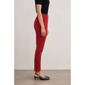 Women's High-Waist <b>PU</b> Capri <b>Leggings</b>-Breathable Casual Pants Elastic Waist XL - Product Image 5