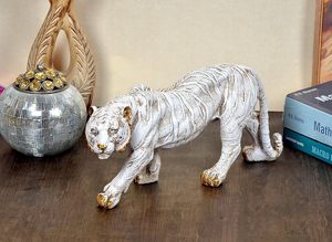 Exportaciones Escultura de jardín Acabado hecho a mano Estatua de tigre grande Exhibición de hogar y jardín al aire libre Estatuilla de Tigre a los mejores precios - Product Image 5