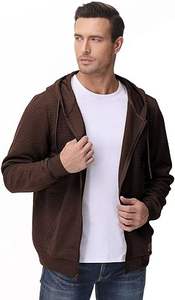 Veste sweat-shirt 100% coton élégante pour hommes sweat à capuche léger confortable avec fermeture éclair pour Streetwear à imprimé bouffant pour l'hiver - Product Image 5