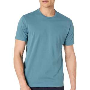 เสื้อยืดสีพื้นเรียบง่ายสำหรับผู้ชาย คอกลม แขนสั้น ผ้าฝ้ายนุ่ม สวมใส่สบายๆ ในชีวิตประจำวัน ขายส่ง - Product Image 1