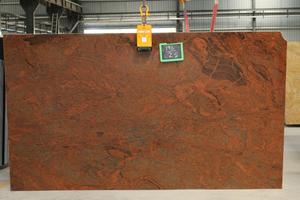 Losas de Granito Rojo Multicolor al Mejor Precio, Pulido, Diseño Moderno para Encimeras de Villas, Gran Resistencia, Losa Grande, India - Product Image 2