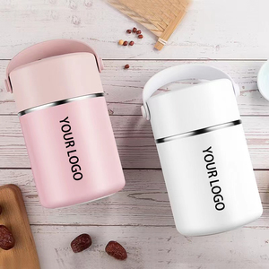 Barattolo per alimenti con Logo personalizzato contenitore <span class=keywords><strong>Thermos</strong></span> in acciaio inossidabile contenitore contenitore caldo per la conservazione degli alimenti 1,1l flaconi per alimenti con cucchiaio - Product Image 5
