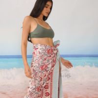 Pareo de Playa Ligero de Algodón 100% con Estampado Personalizado, para el Verano, Venta al por Mayor, Falda y Bufanda de Playa Estilo Boho