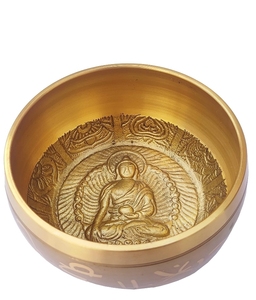 Bol chantant en métal artisanal, simple, une cloche chantante pour la décoration, le yoga, la méditation et la guérison - Product Image 4