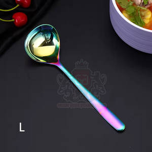 Cucharas para Sopa y Salsas de Acero Inoxidable al por Mayor, Pulido Espejo, Aptas para Lavavajillas, Mango Largo, Duraderas para Hogar, Hotel, Restaurante - Product Image 5