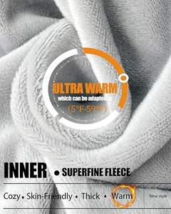 Gorro de Punto con Forro Polar, de Spandex/Poliéster, para Hombre y Mujer, Gorro de Invierno Suave, Grueso, Cálido, Transpirable e Impermeable para Nieve y Esquí - Product Image 2