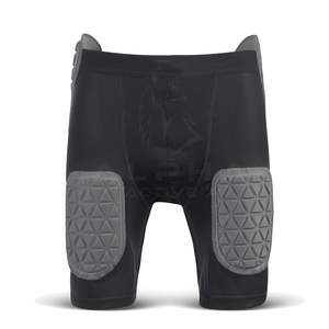 Pantalon de football d'été unisexe de style High Street Short en maille de coton imprimé personnalisé Vêtements de sport de football américain à motif solide - Product Image 1