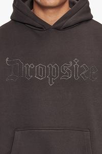 Vente en gros 100% coton French Terry coupe régulière pull à capuche d'hiver à manches longues avec strass pour hommes avec logo personnalisé - Product Image 5