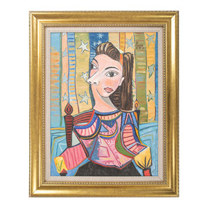 Modern Design Pink & Purple <b>Canvas</b> <b>Wall</b> Art & Tapestry Portrait Style - Product Image 1