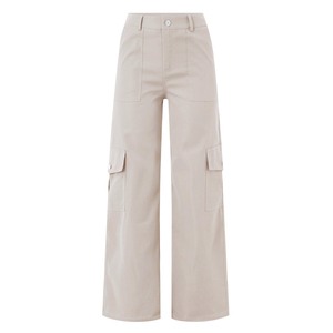 Pantalones Cargo para mujer, moda callejera, pantalones para correr con múltiples bolsillos, pierna ancha, sueltos, rectos, informales, ropa de calle, pantalones Cargo holgados - Product Image 3