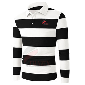 Nouveau design doux et original, maillot de rugby vierge personnalisé pour équipes, 100 % coton respirant et écologique - Product Image 1