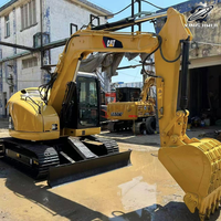 Excavatrice sur chenilles hydraulique CAT 308C d'occasion de haute qualité, peinture d'origine, faible usure, mini-pelle Caterpillar prête à être expédiée