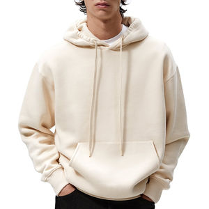 Sweat à capuche pour homme avec impression numérique d'hiver et logo personnalisé, 100% coton, poids lourd, surdimensionné, épaules tombantes, streetwear - Product Image 4