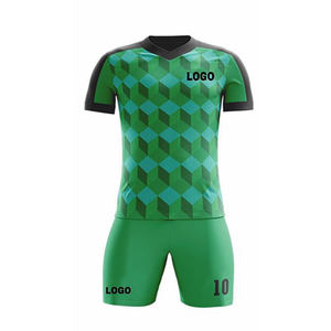 Camisetas de Fútbol Personalizadas al por Mayor, Transpirables, de Spandex/Algodón, Ligeras, de Secado Rápido, Corte Automatizado, Colores/Logotipos Personalizados - Product Image 2