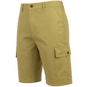 Short cargo homme 100% coton toile, taille mi-haute, style urbain, fermeture éclair, teint en fil 220g - Product Image 1