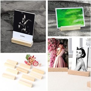DIVRIS Supports de cartes de table multifonctionnels modernes en bois, rectangulaires, pour décoration DIY, mariages, fêtes, événements, numéros de table - Product Image 5