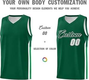 Camisetas de baloncesto personalizadas, uniformes de equipo para jóvenes y adultos, impresión por sublimación de alta demanda, malla transpirable, proveedor OEM - Product Image 3