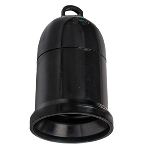 Portalámparas negro E27 para iluminación de obra temporal (Solera 6618N) - Product Image 1
