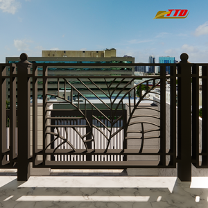 Rampe de balcon en fer forgé haut de gamme fabriquée au Vietnam, idéale pour le design extérieur élégant et les projets de maisons de luxe - Product Image 3