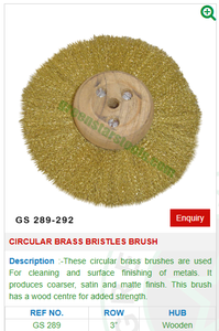 Cepillo de cerdas de latón circular GS 289 para herramientas de joyería-Herramientas de joyería - Product Image 2