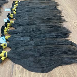 Nuevos productos extensión de cabello de bebé de alta calidad natural recto Super doble dibujado 100% cabello humano gran stock - Product Image 2