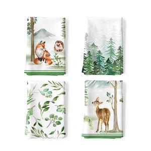 Suministro a granel de impresión personalizada multicolor último diseño 100% paños de cocina de algodón a bajo precio - Product Image 3