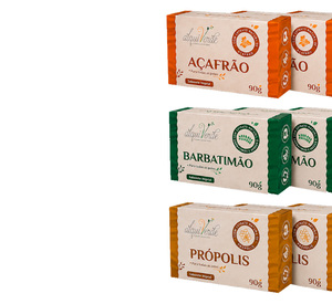 Kit de Jabones Vegetales Naturales Ecológicos Veganos Alquiverde (Paquete de 9) - Barrita de Azafrán y Propóleo - Set para el Cuidado de la Piel Corporal - Product Image 2