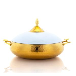 Finition brillante forme arrondie marmite isolée à double paroi vente chaude maison ustensiles de cuisine casserole serveur marmite - Product Image 3