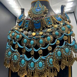 Joyería Tradicional Bohemia Afgana Hecha a Mano con Cuentas, Adorno Étnico Tribal de Moda Vintage para Mujer, Suministro al por Mayor - Product Image 2