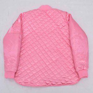 AKA Chaleco acolchado rosa para mujer Acolchado Lona ligera Invierno Cálido Sin mangas Hinchado Al Aire Libre A prueba de viento Cremallera completa Formal para el frío - Product Image 2