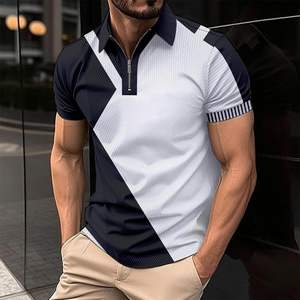 Personalizado de alta calidad para hombres para Polo, lona transpirable, logotipo bordado e impreso personalizado para ropa de negocios informal - Product Image 4