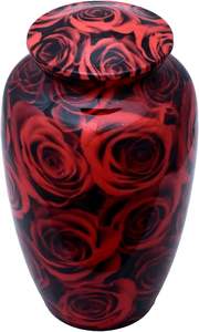 Boîte à urne imprimée en aluminium Cendres en bois en aluminium Mans Boîte à urnes classiques en aluminium - Product Image 6